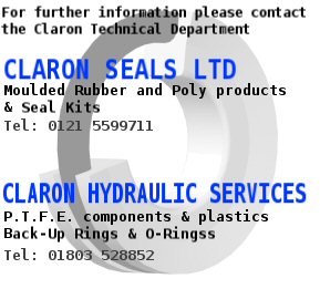 For further information please consult the Claron Technical Department